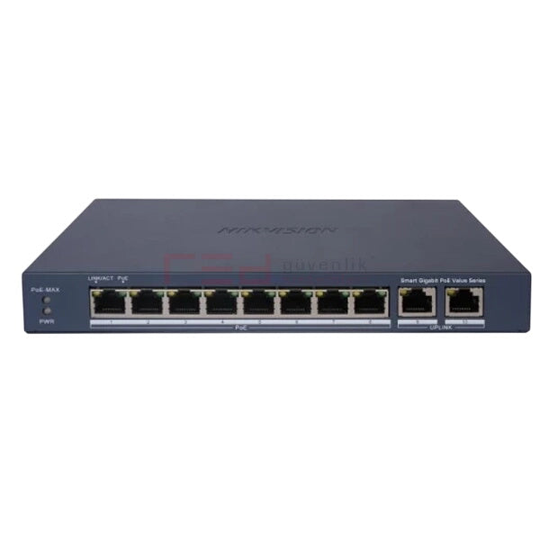 Hikvision DS-3E1510P-EI 8 Θυρών Gigabit PoE Έξυπνο Διαχειριζόμενο Switch