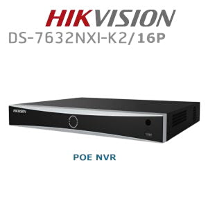 Hikvision DS-7632NXI-K2/16P 32 Kanal NVR, 16x PoE+, 2x SATA