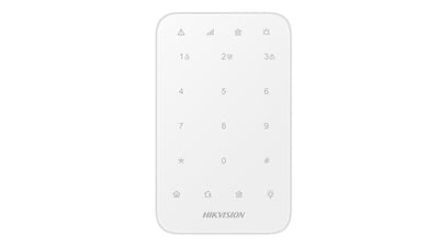 Hikvision DS-PK1-E-WE Alarm Paneli Kablosuz (868 MHz İki Yönlü, AES-128, Dokunmatik Tuş)