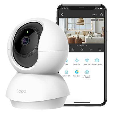 TP-Link Tapo C210 2K İç Mekan PTZ IP Kamera (Kişi Algılama, Bebek Ağlama, İki Yönlü Ses, 10 m Gece Görüş)