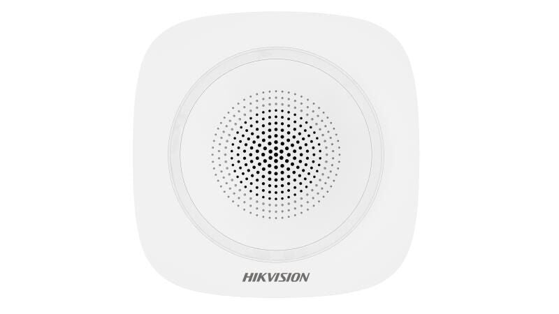 Hikvision DS-PS1-I-WE Kablosuz İç Mekan Sireni (868 MHz, AES-128, 90–110 dB)