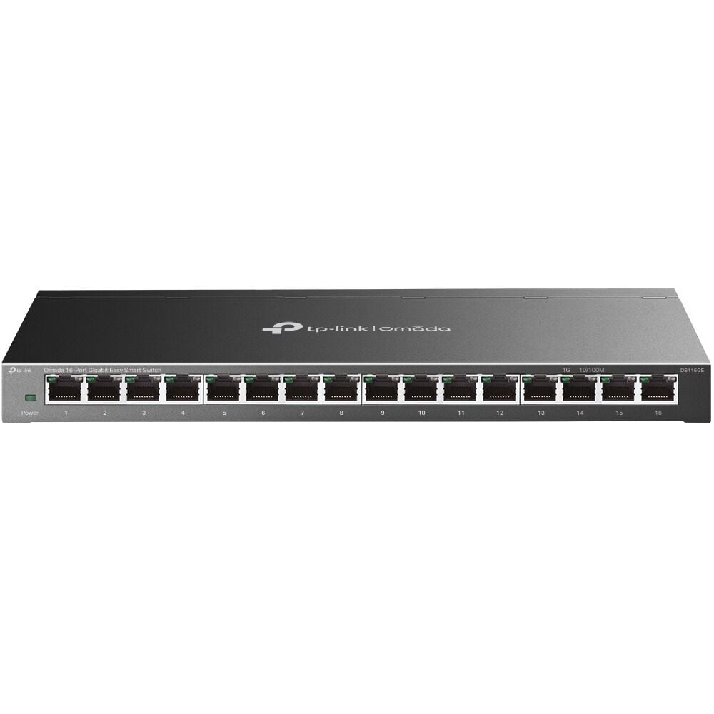 TP-Link DS116GE 16 Port Gigabit Switch (Easy Smart Yönetim, 32 Gbps Kapasite)
