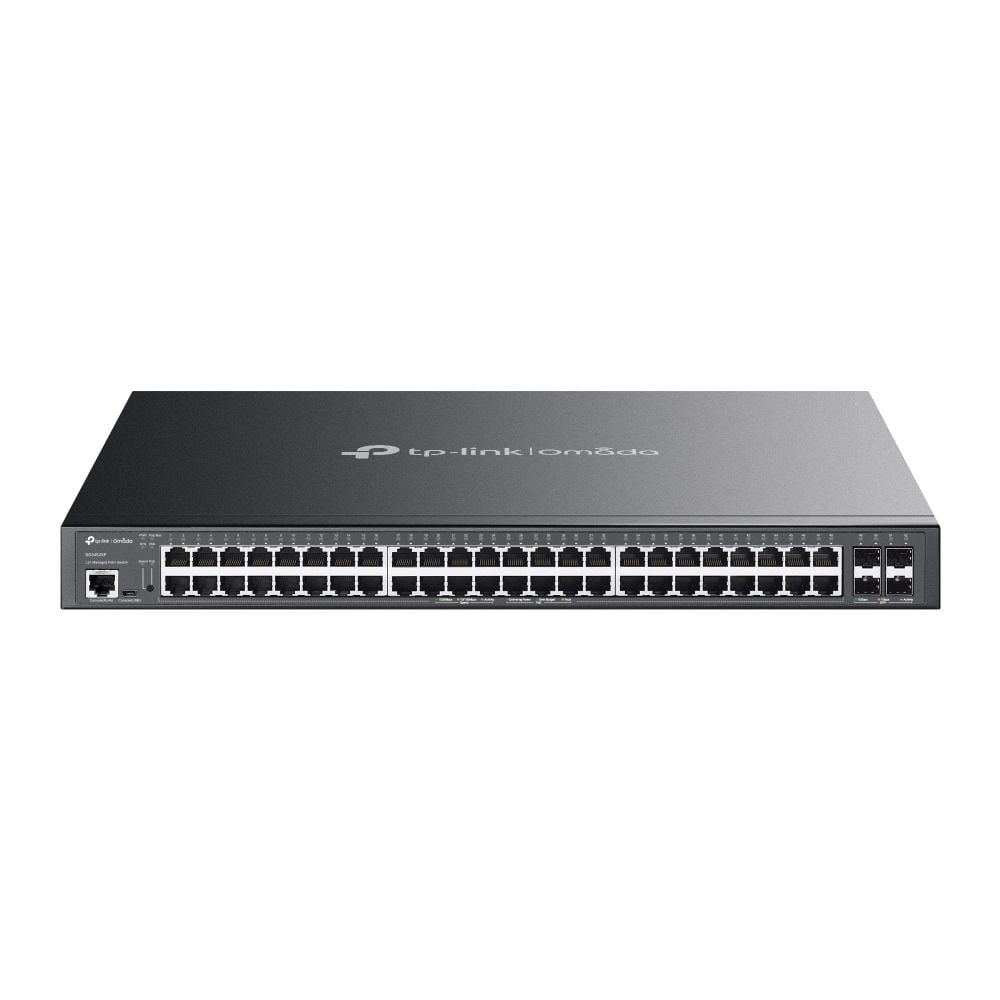 TP-Link SG3452XP 48 Port Switch (PoE+, Yönetimli, Gigabit, 4×10GE SFP+)