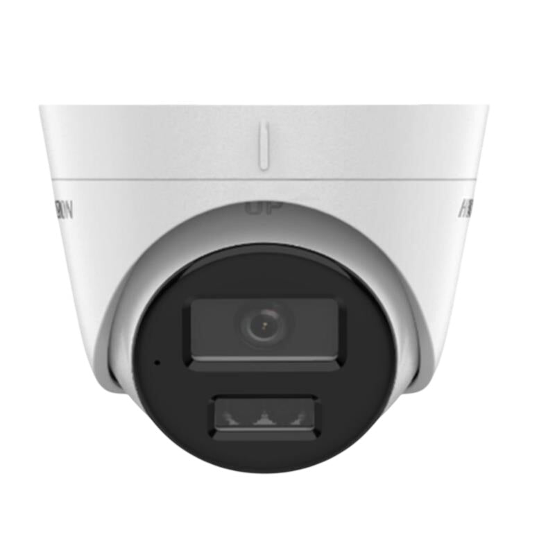 Hikvision DS-2CD1323G2-LIUF 2 MP Outdoor Fixed Turret IP Camera (Smart Hybrid Light, Built-in Microphone, H.265, PoE, IP67)