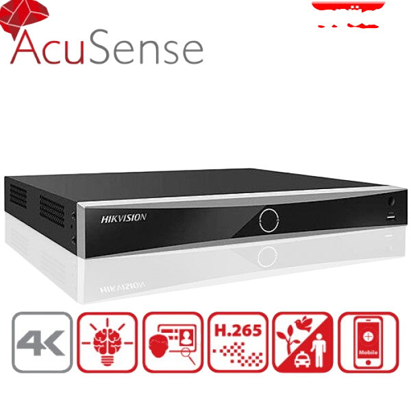Hikvision DS-7616NXI-K2/16P 16-канальный NVR, 16x PoE+, 2x SATA