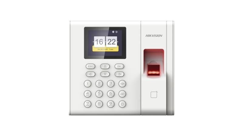 Hikvision DS-K1A8503MF-B Parmak İzi Zaman Takip Terminali (Parmak İzi ve Kart Doğrulama, TCP/IP, İç Mekan)