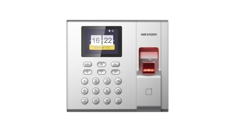 Hikvision DS-K1T8003MF Serisi Parmak İzi Zaman Takip Terminali (Kart ve Parmak İzi, TCP/IP, Duvar Montaj)