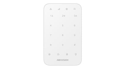 Hikvision DS-PK1-E-WE Kablosuz LED tuş takımı (868 MHz İki Yönlü, AES-128, Dokunmatik Tuş)