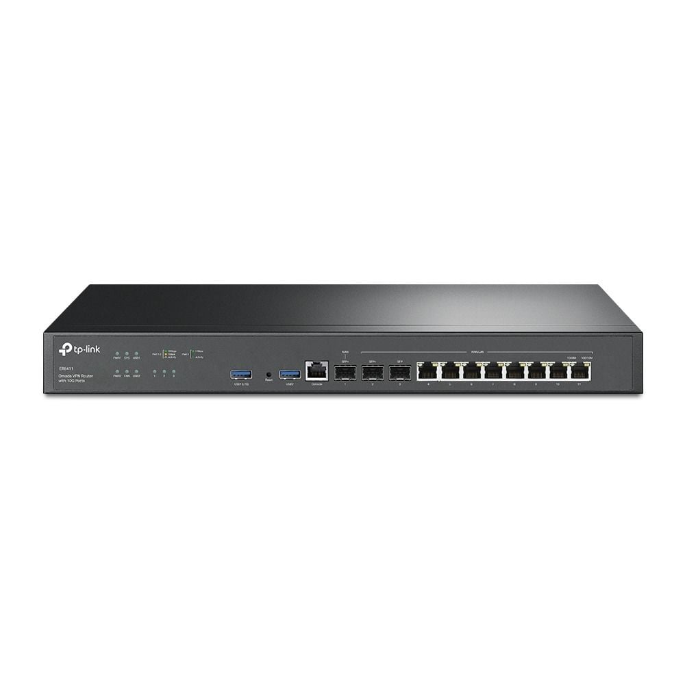 TP-Link ER8411 Omada VPN Router (10G WAN/LAN, VPN, Firewall, Omada SDN Yönetimi)