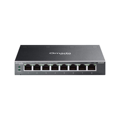 TP-Link ES208GP 8 Θύρες Gigabit Switch (8x PoE+, Εύκολη Διαχείριση, Omada SDN)