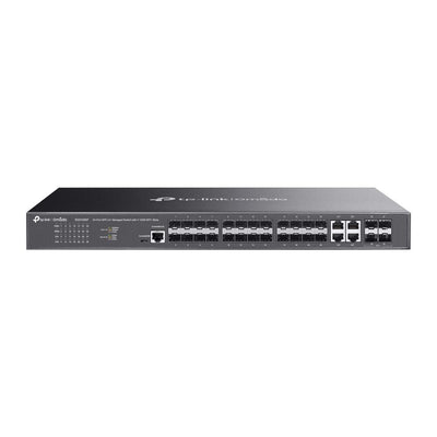TP-Link SG3428XF 24 Port SFP Switch, 4x 10GE SFP+ Uplink, Yönetimli