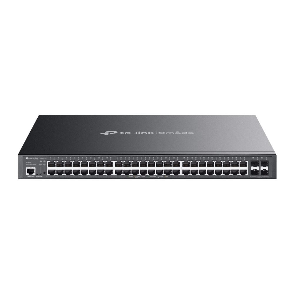TP-Link SG3452P 52 Port Gigabit Switch (48x PoE+, Yönetimli, 4× SFP, 384 W PoE)